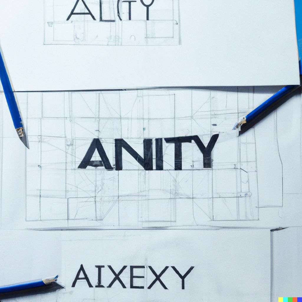 a representation of anxiety, blueprint